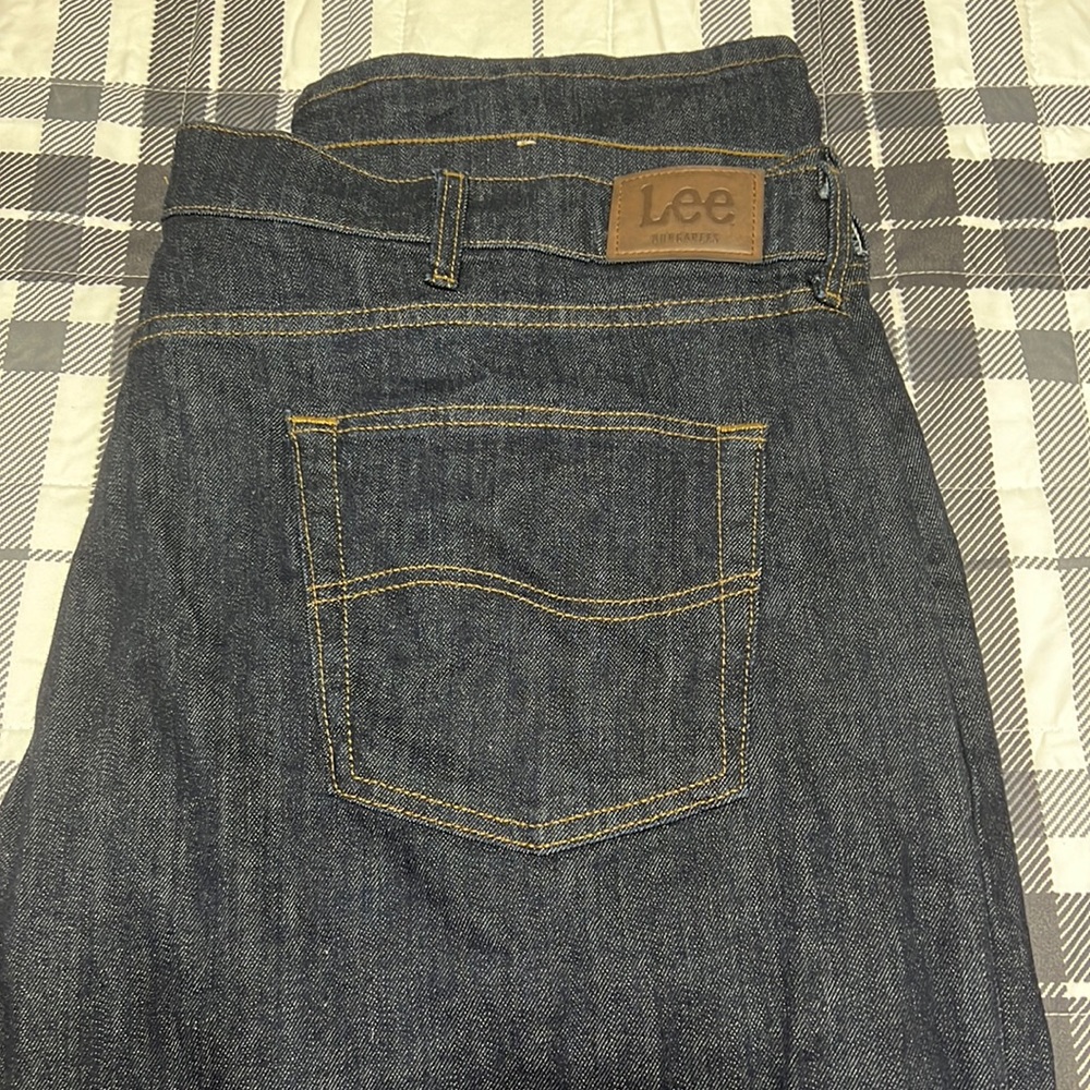 Men’s Lee Dungaree Jeans, Size 42x32, Athletic Fit